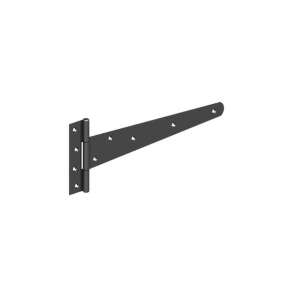 12" (300mm) Black Tee Hinges - Medium (Single)