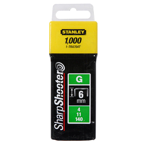 Stanley 6mm Heavy Duty Staples x1000