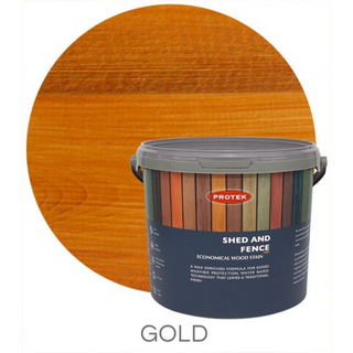 Protek 5l Shed & Fence Stain - Gold