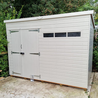 Security pent shed - painted