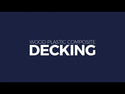 Cladco Stone Grey Bullnose Decking Board - 4m