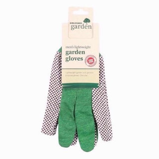 Kingfisher green dot men’s cotton gloves