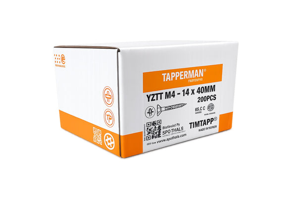 Tapperman High Performance Wood Screws - Various Sizes
