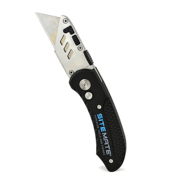 Sitemate Locking Utility Knife with 10 Blades