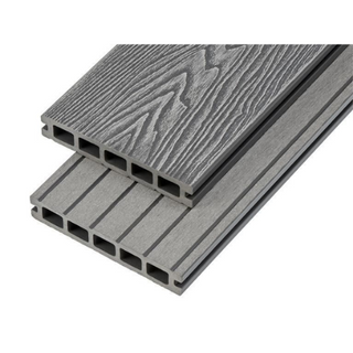 Cladco Woodgrain Composite Decking Board - Stone Grey
