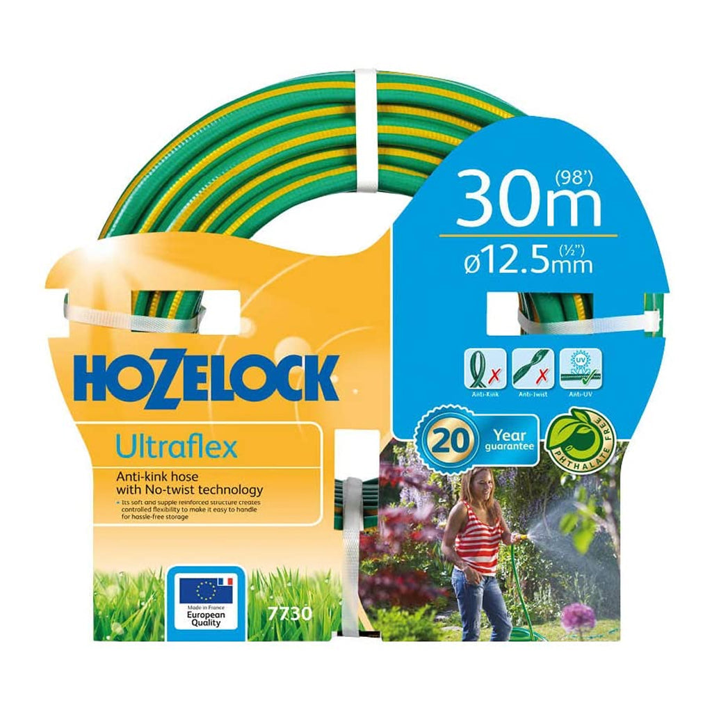 Tubo Hozelock Trico Flex Ultra Max 30 M – Antiurto 5 Strati, Max Flusso D’Acqua, Garanzia 25 Anni