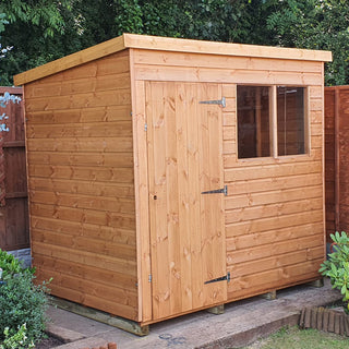 Popular Pent shed - diptreated