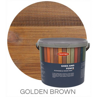 Protek 5l Shed & Fence Stain - Golden Brown