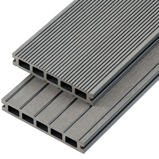 Cladco Ribbed Composite Decking Board 4m- Stone Grey