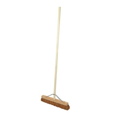 Faithfull Soft Coco Broom 18" with Handle & Stay