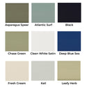 Shed paint swatches