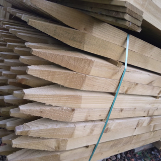 Pointed Fence Post 1.8m x 150 x 75 (approx. 6' x 6 x 3")