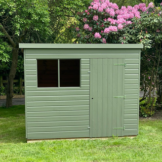 Popular Pent shed - painted