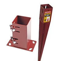 Metal Post Support Spikes and Bolt Downs