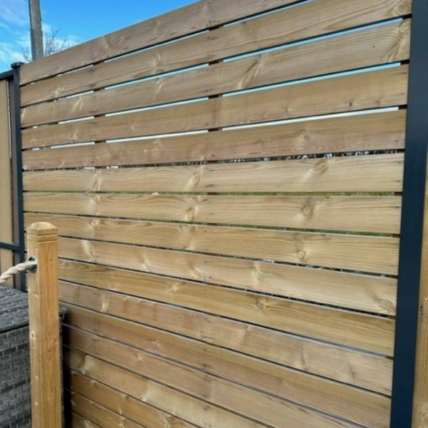 Contemporary Fence Panel (95mm Lat) - Single Sided